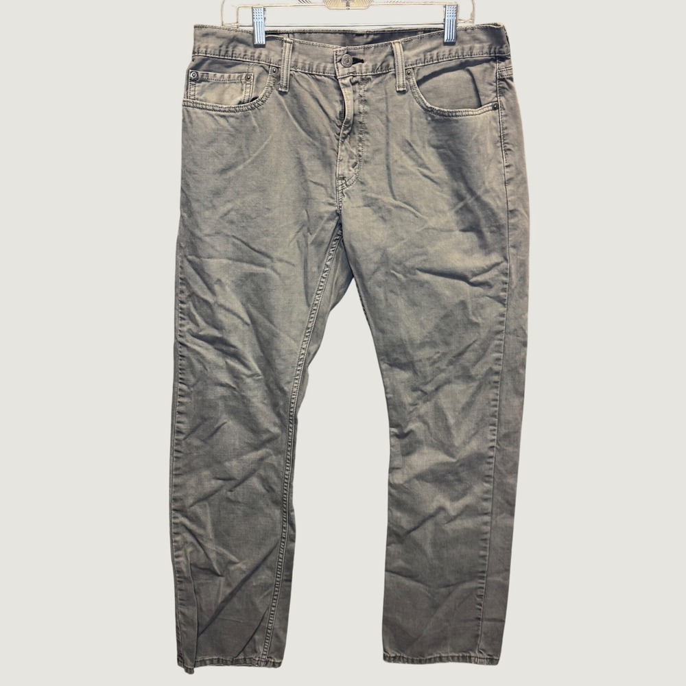 2137 | Levi's 514 Slim Straight Denim Jeans Gray 34x32